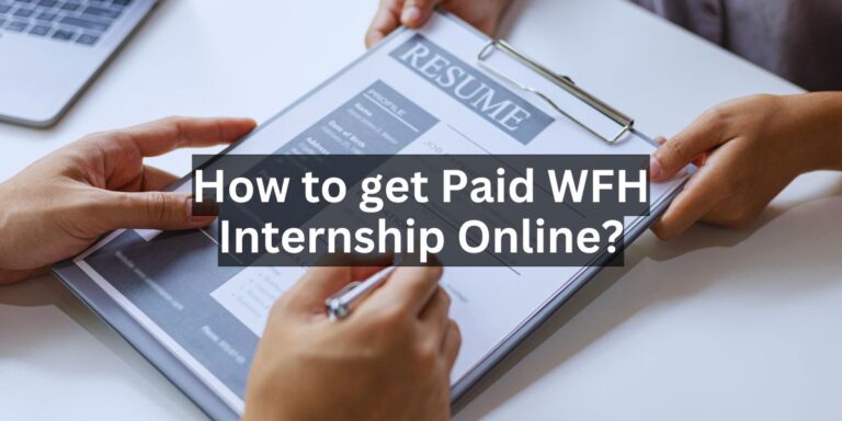 how to get work from home internships